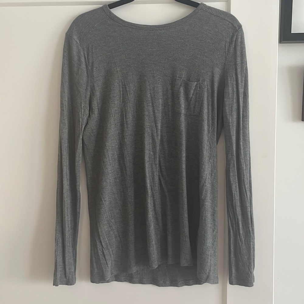 T Alexander Wang t shirt long sleeve grey